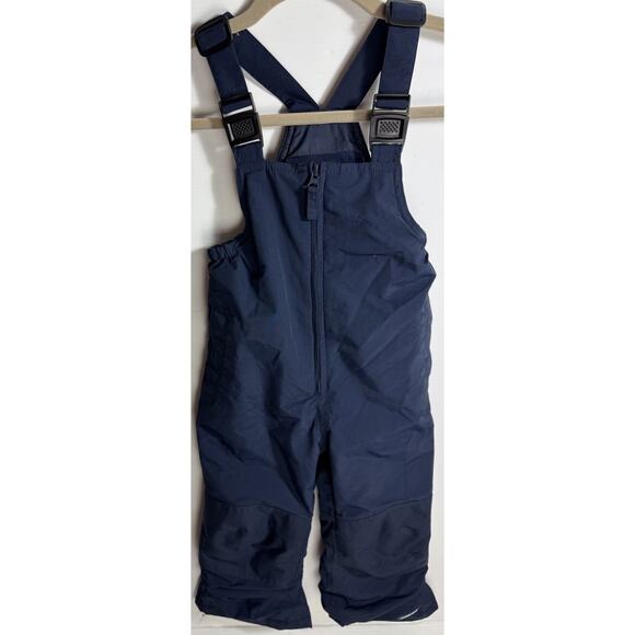 Lands End Grow-A-Longs Snow Bib Overalls Toddler 3T Blue Pants Snowboard EUC - Picture 1 of 9